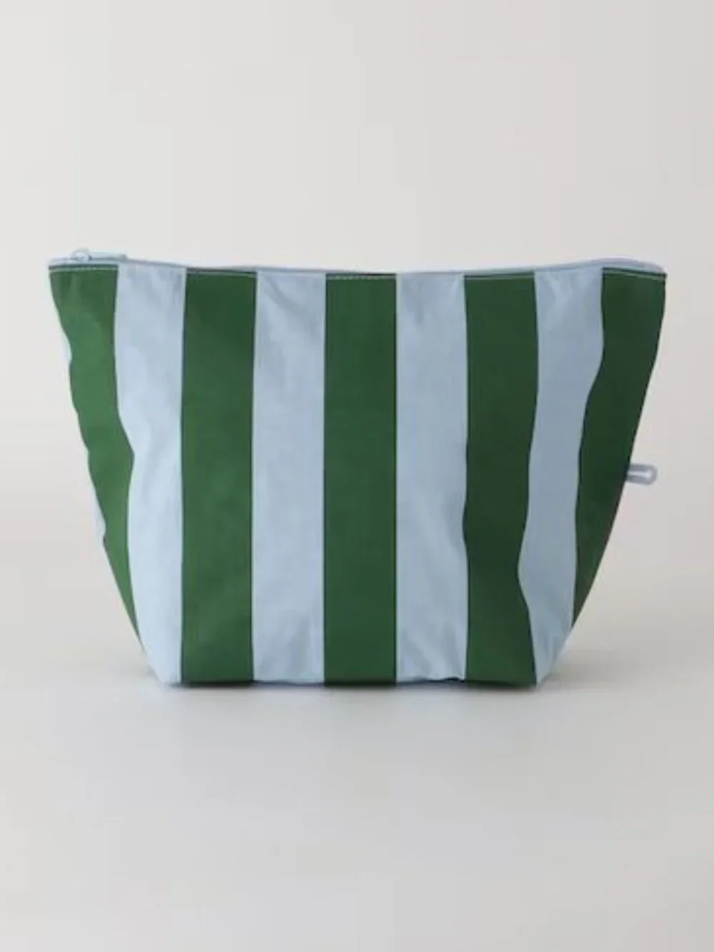 NWOT Baggu Go Pouch Large - Hotel Stripes (Green & Blue)